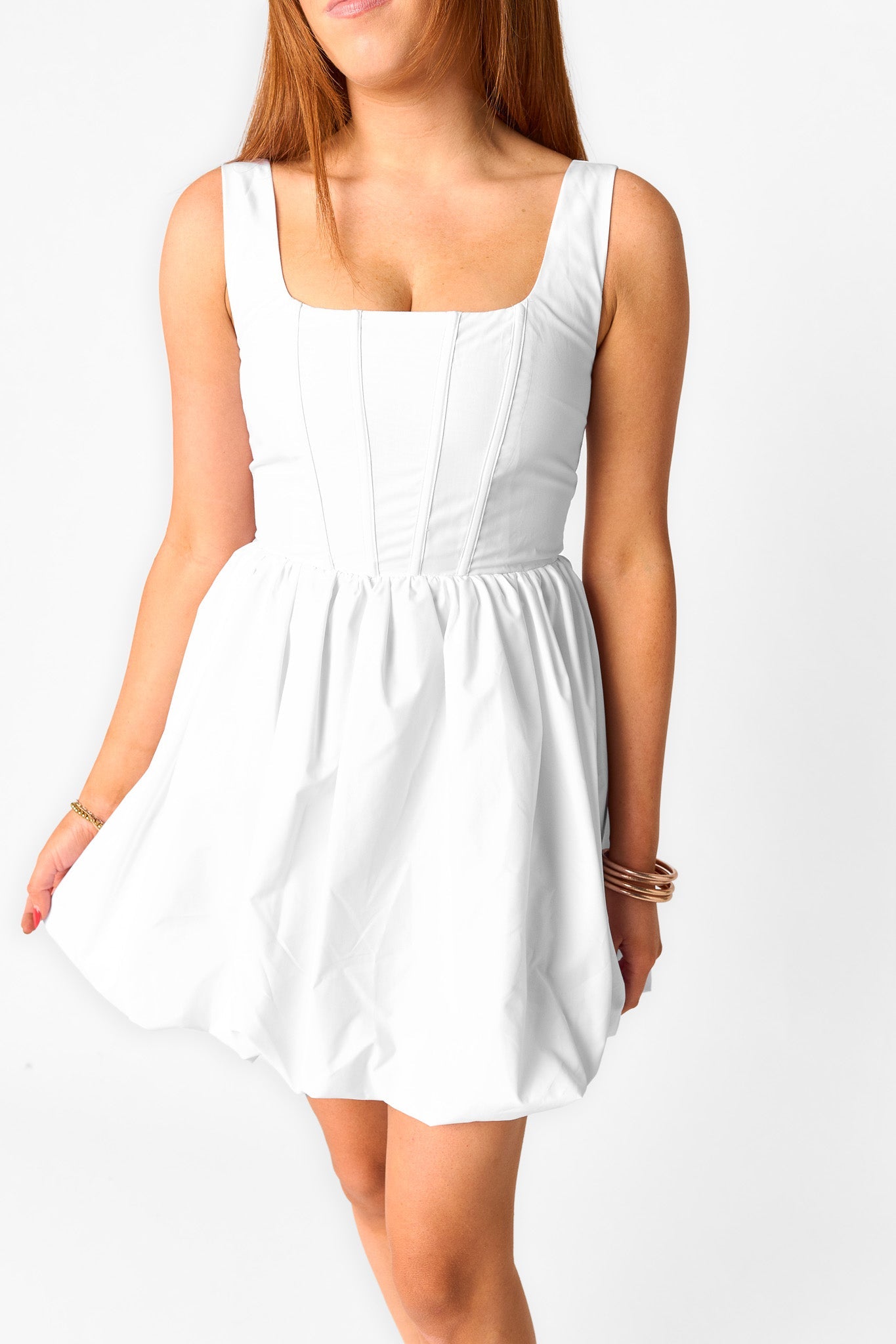 Heidi Mini Dress in White