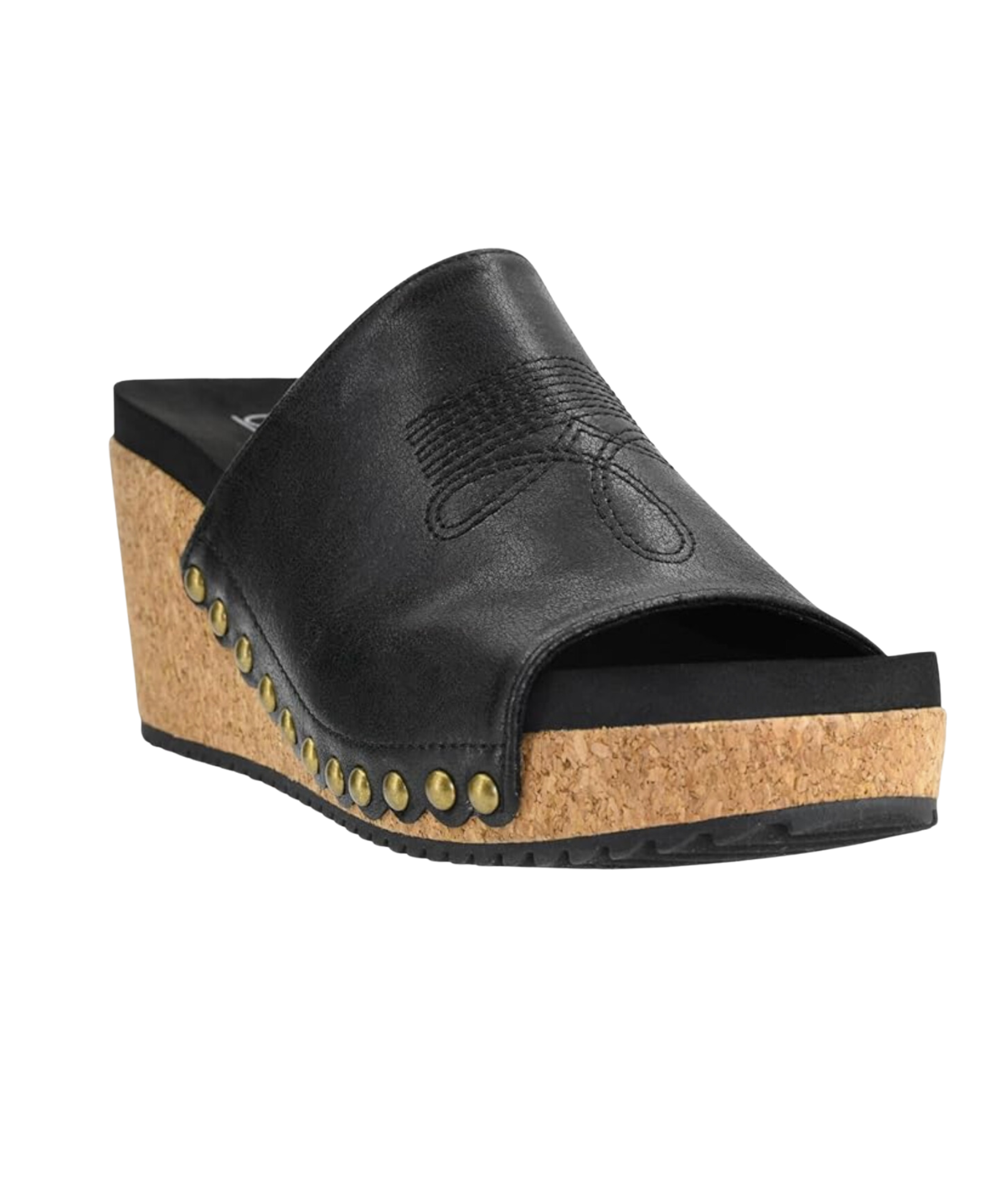 Saddle Up Wedge in Black