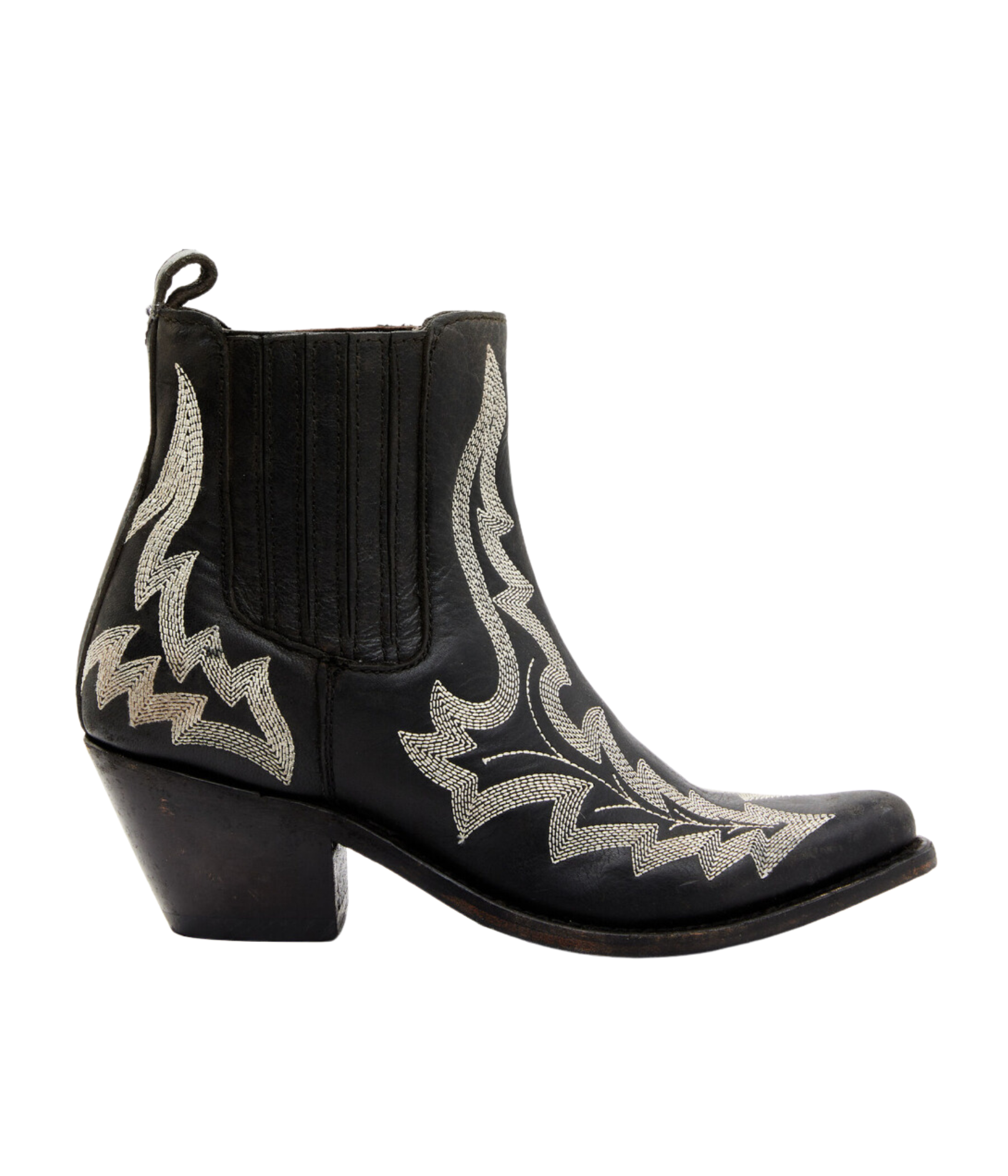 Simone Stitched Ankle Boot in Black