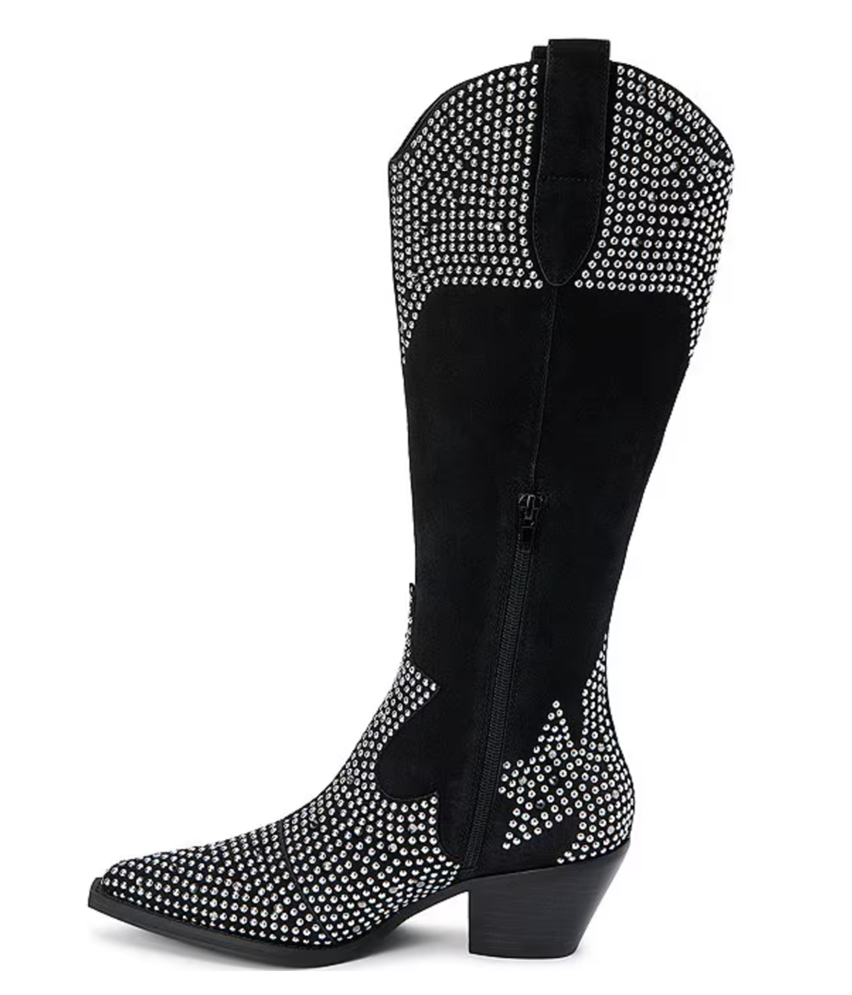 Dumplin Black Studded Boots