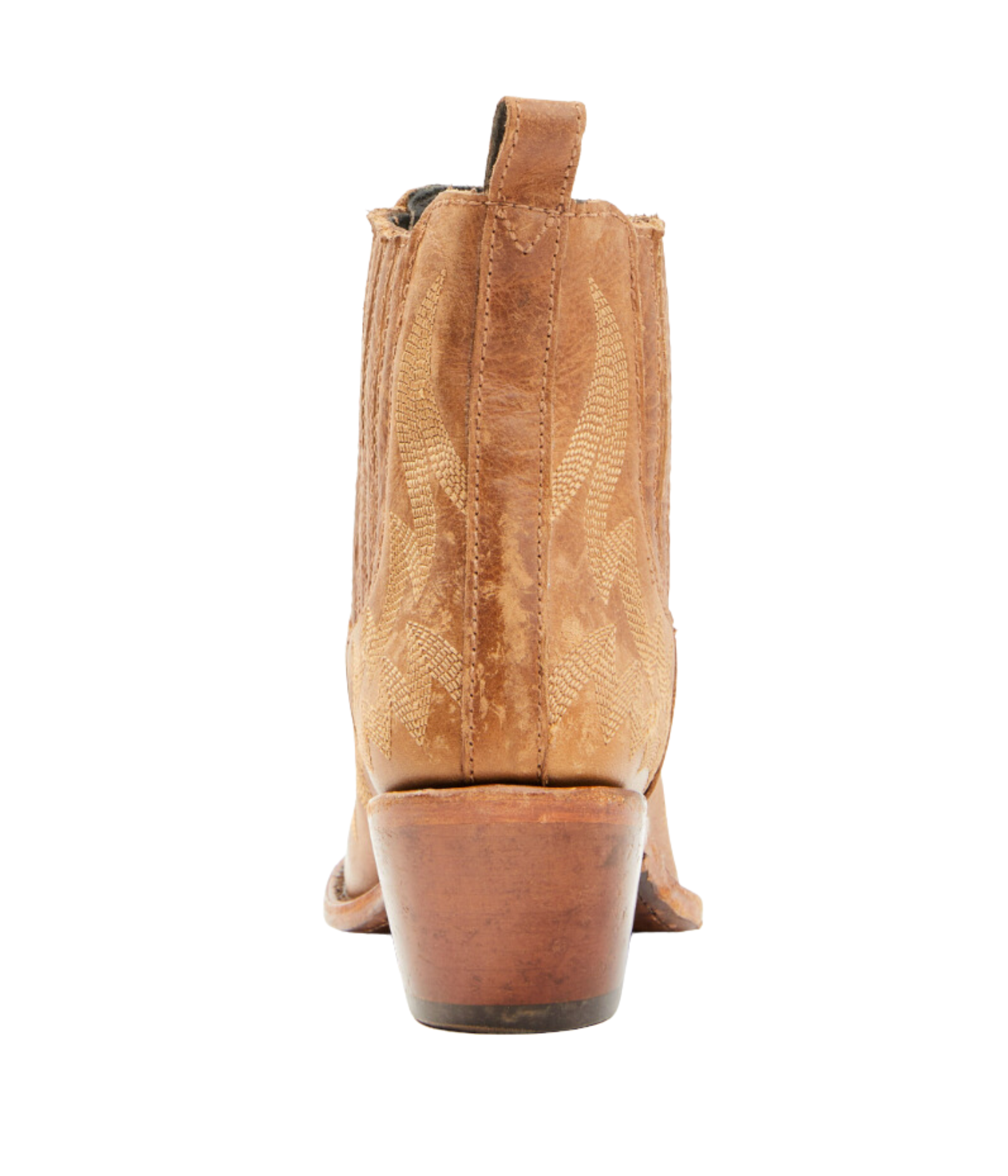 Simone Stitched Ankle Boot in Tan