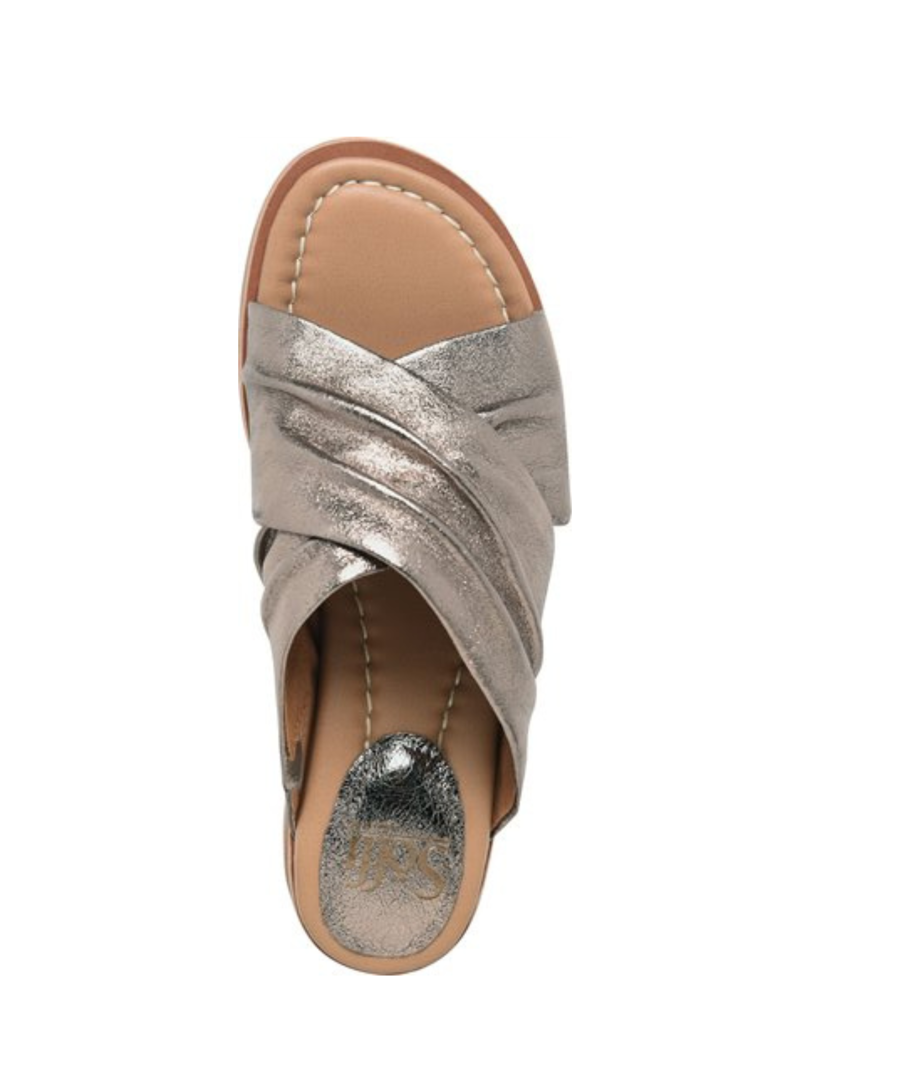 Fallon Leather Slide Sandal in Bronze by Sofft Shoes