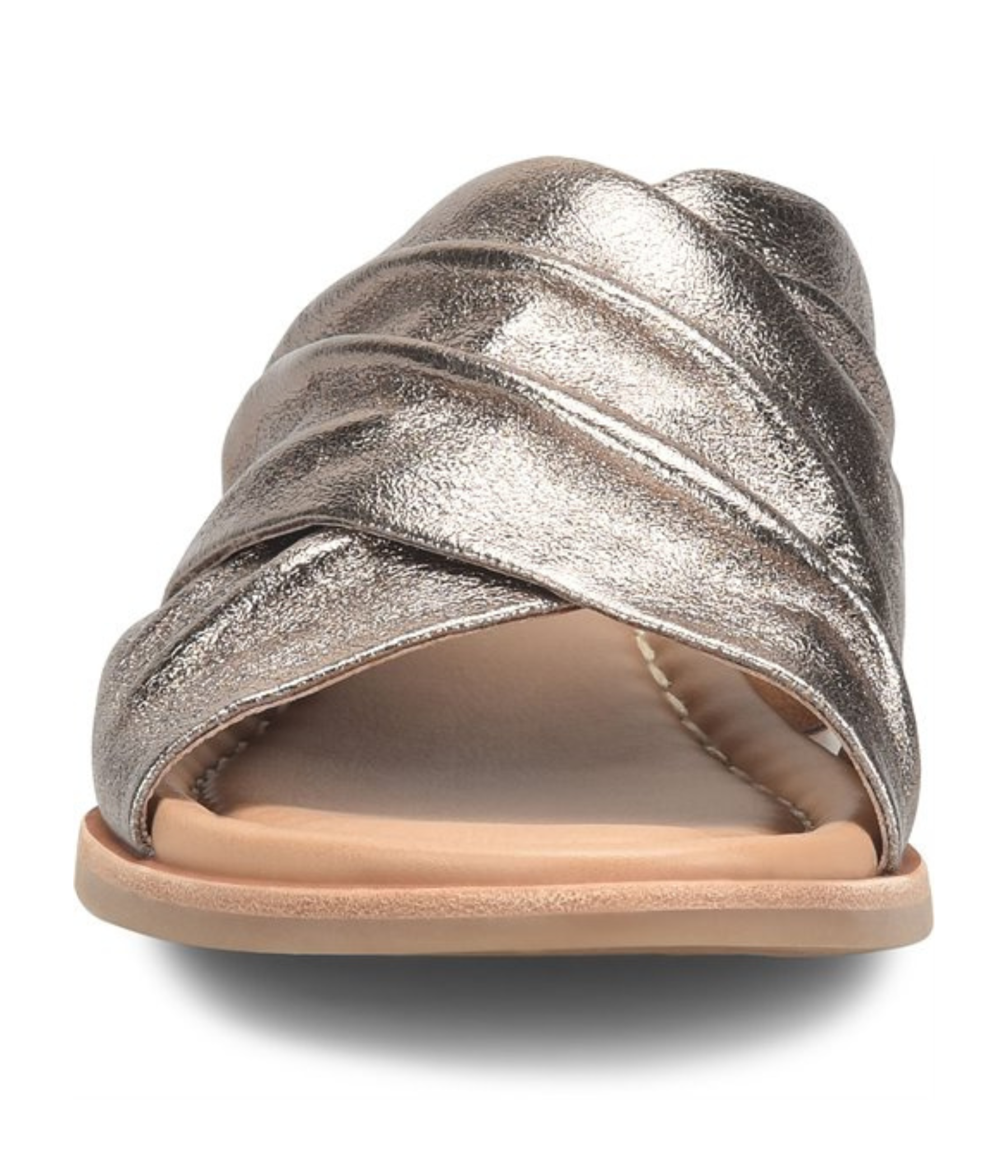 Fallon Leather Slide Sandal in Bronze by Sofft Shoes