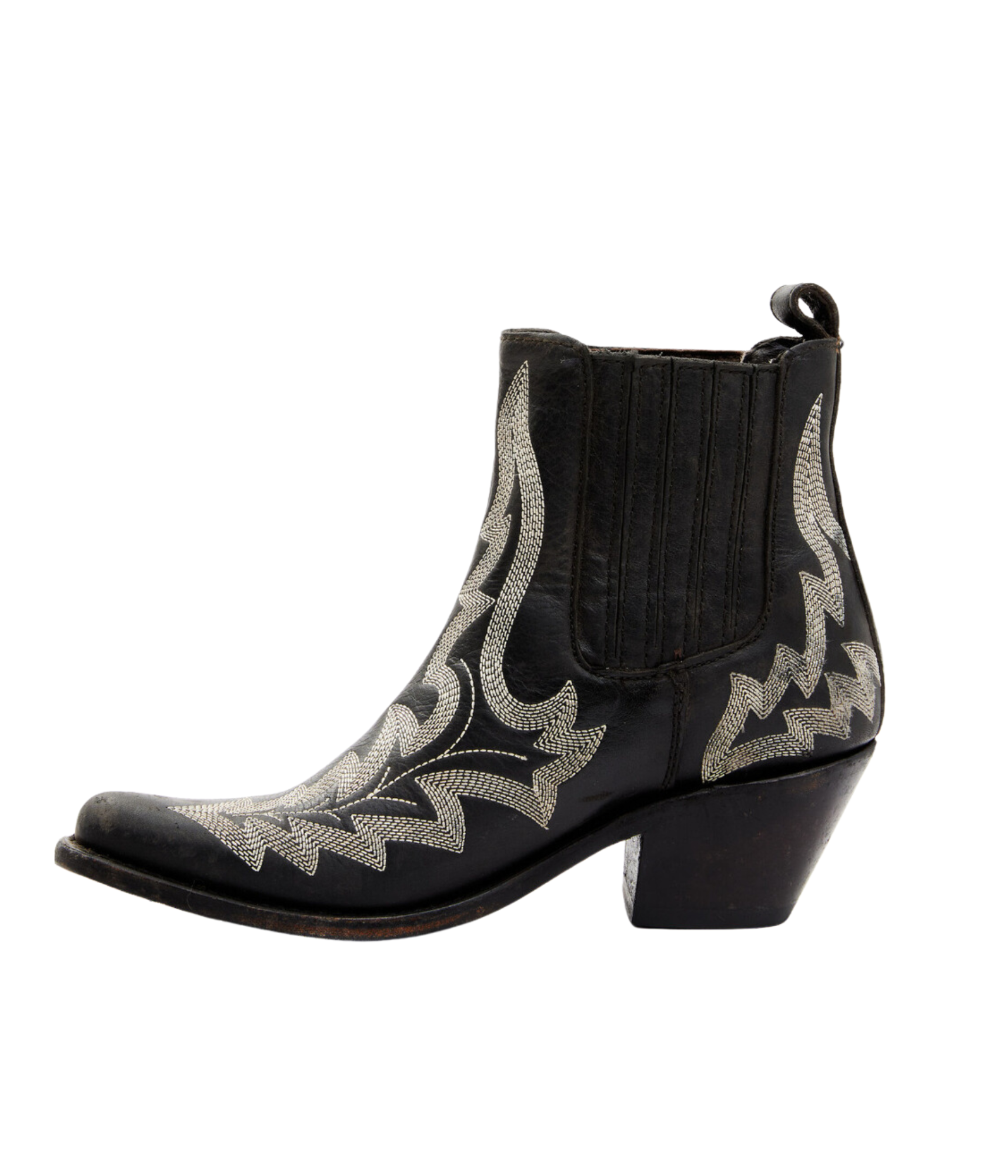 Simone Stitched Ankle Boot in Black