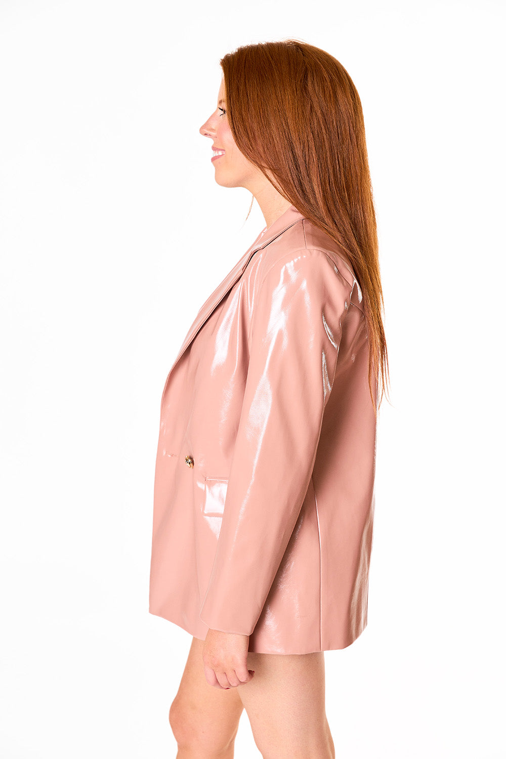 Avery Oversized Blazer in Mauve