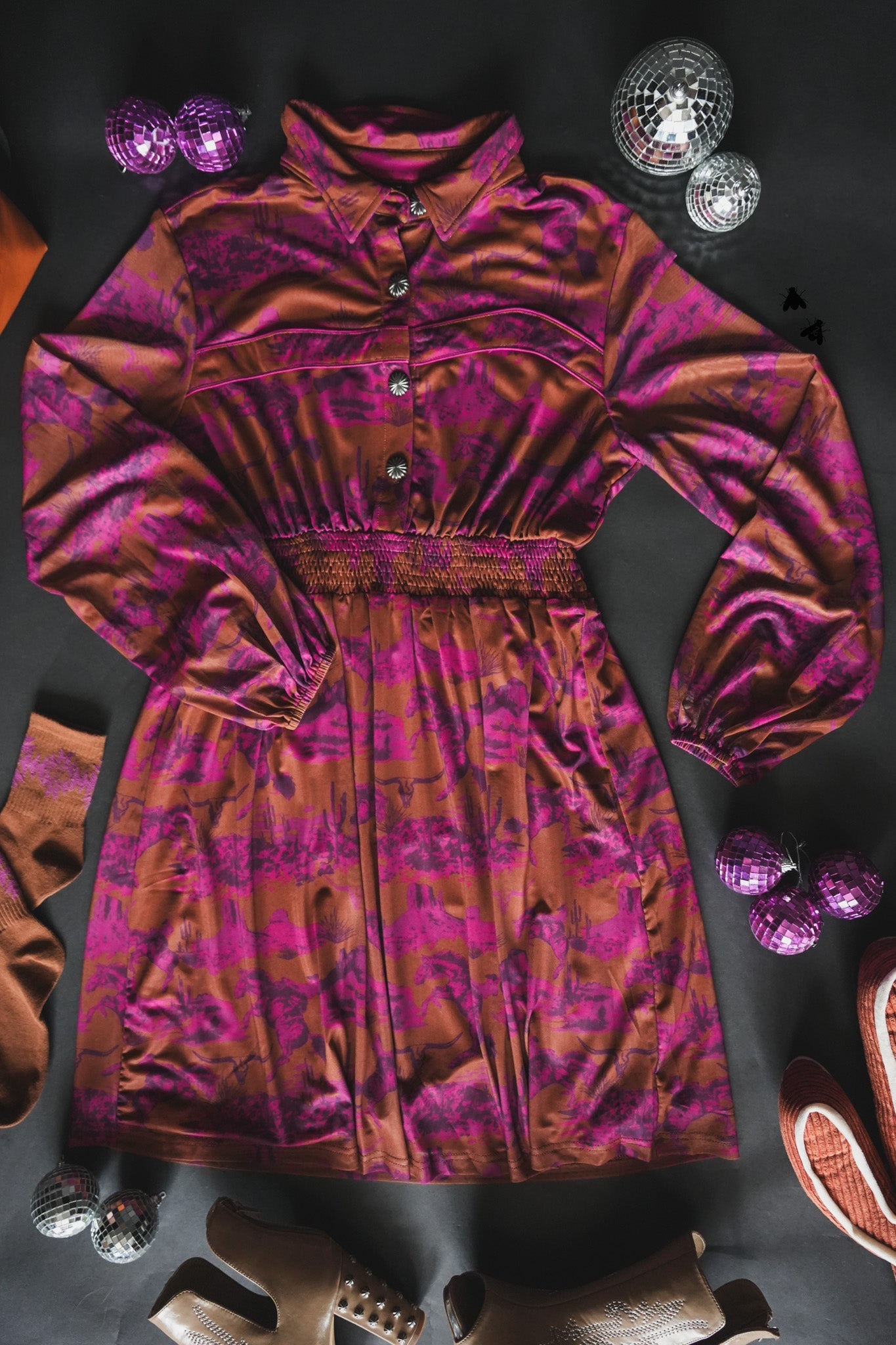 Cimmaron Pink Western Dress