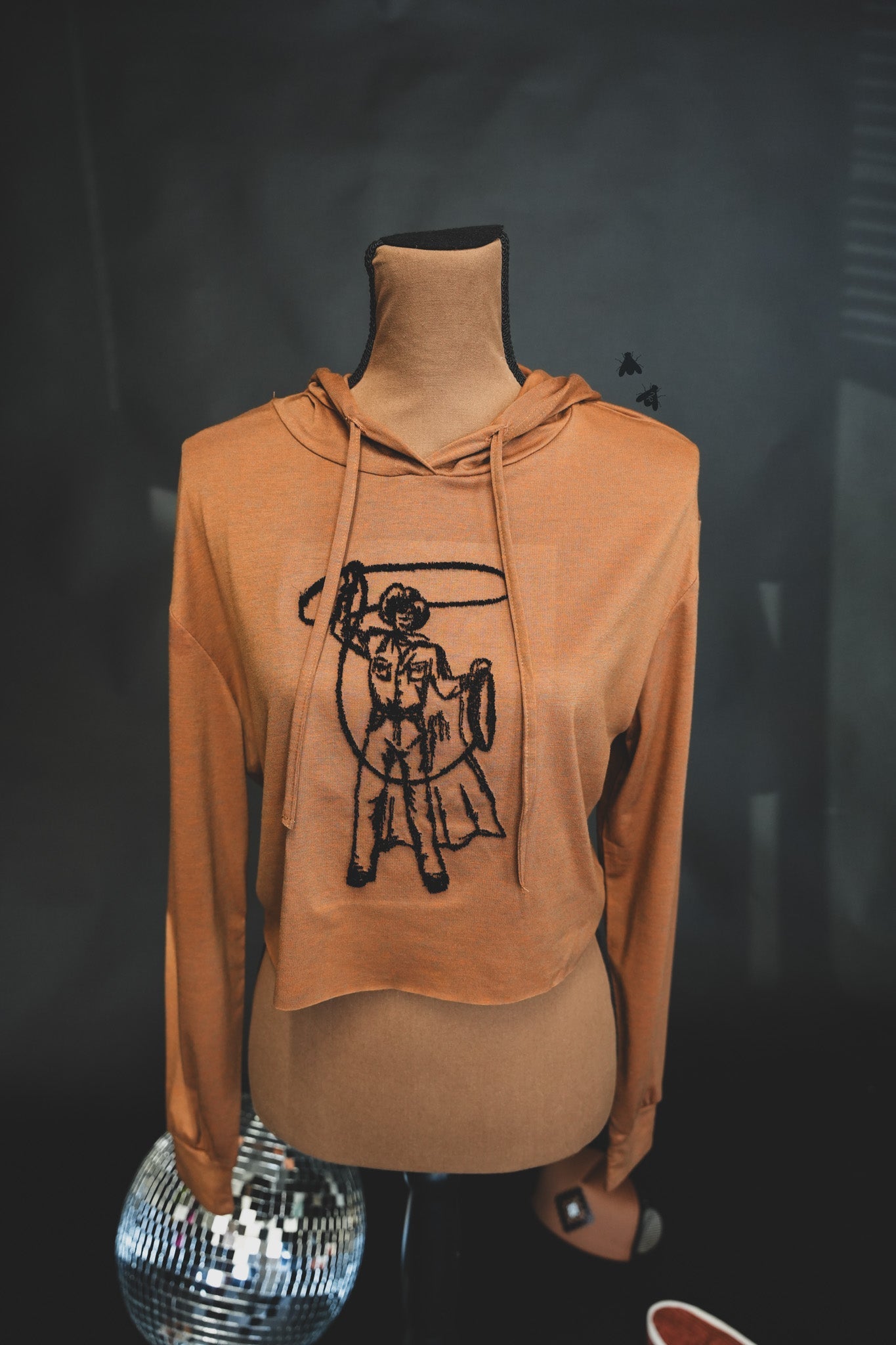 Cowboy Caller Hoodie in Rust