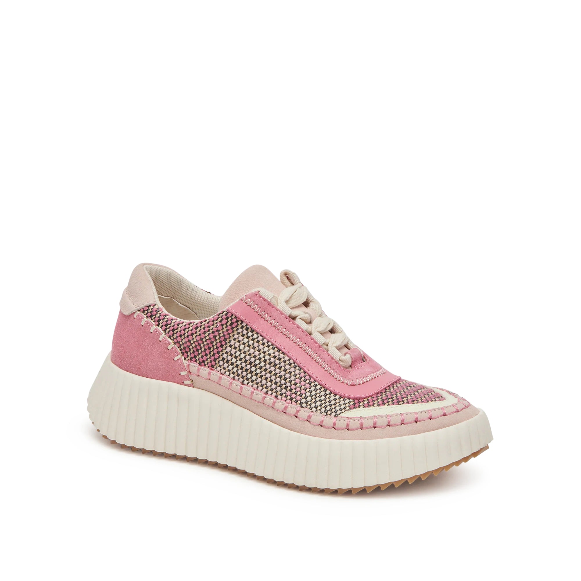 Dolen Woven Platform Sneakers in Pink Multi by Dolce Vita