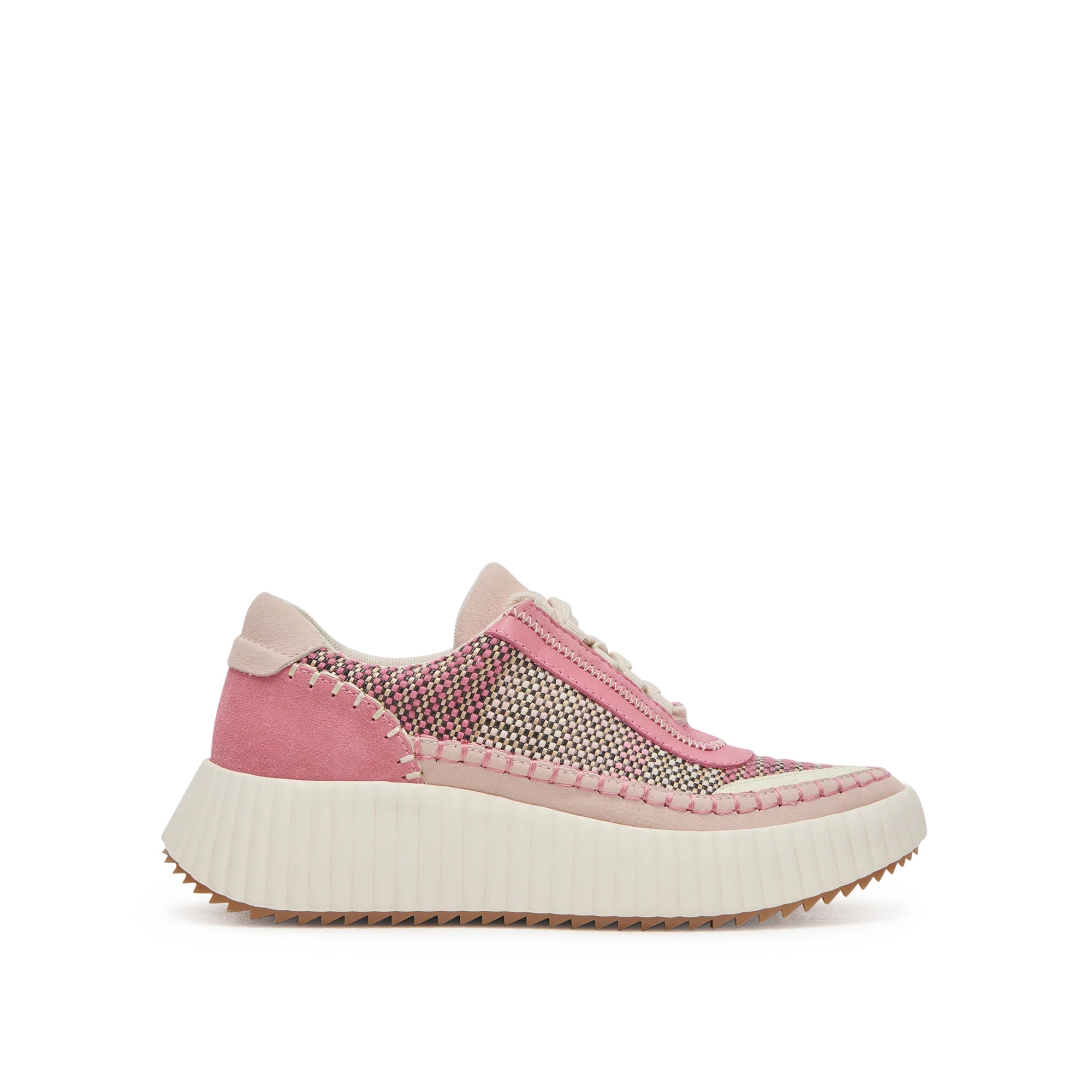 Dolen Woven Platform Sneakers in Pink Multi by Dolce Vita