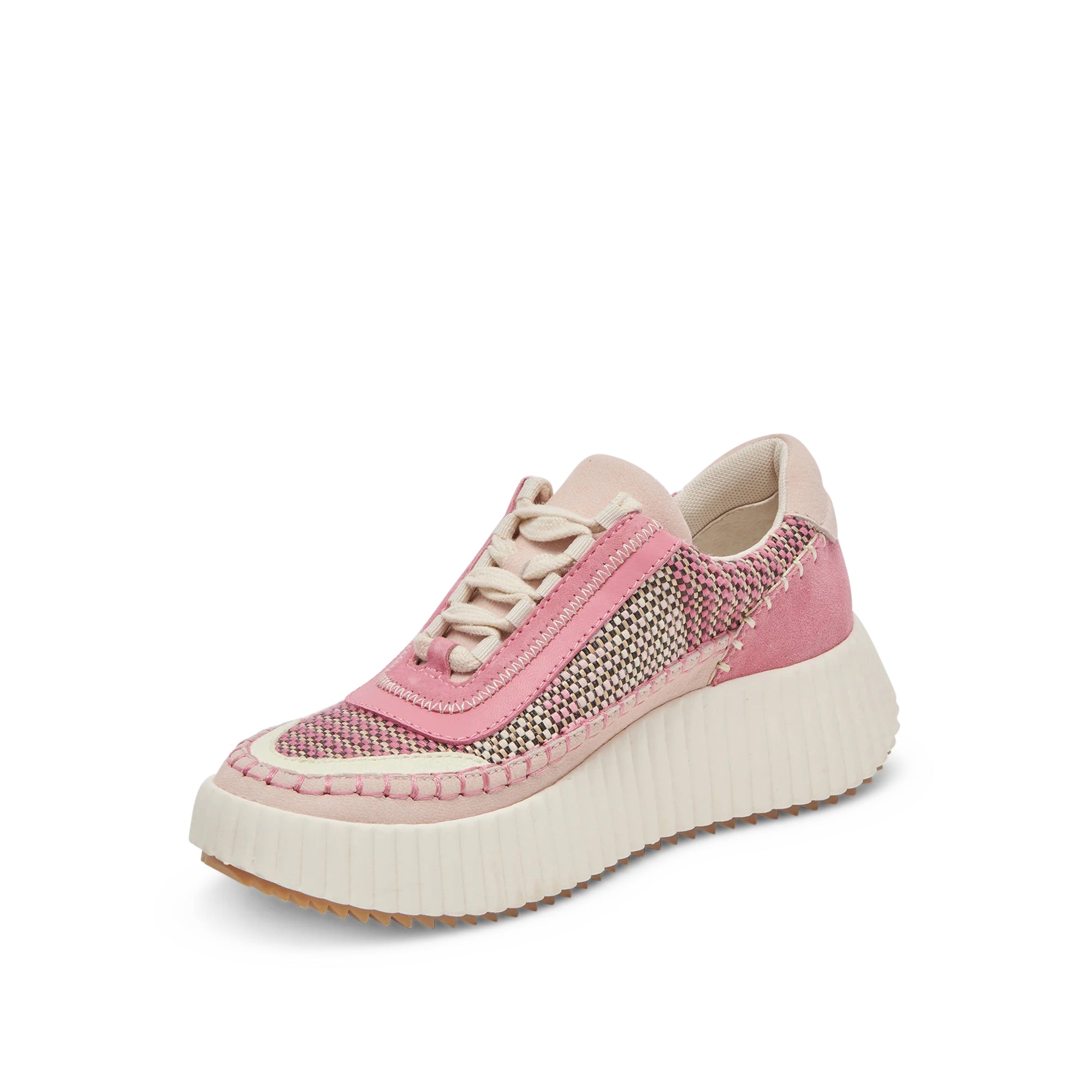 Dolen Woven Platform Sneakers in Pink Multi by Dolce Vita