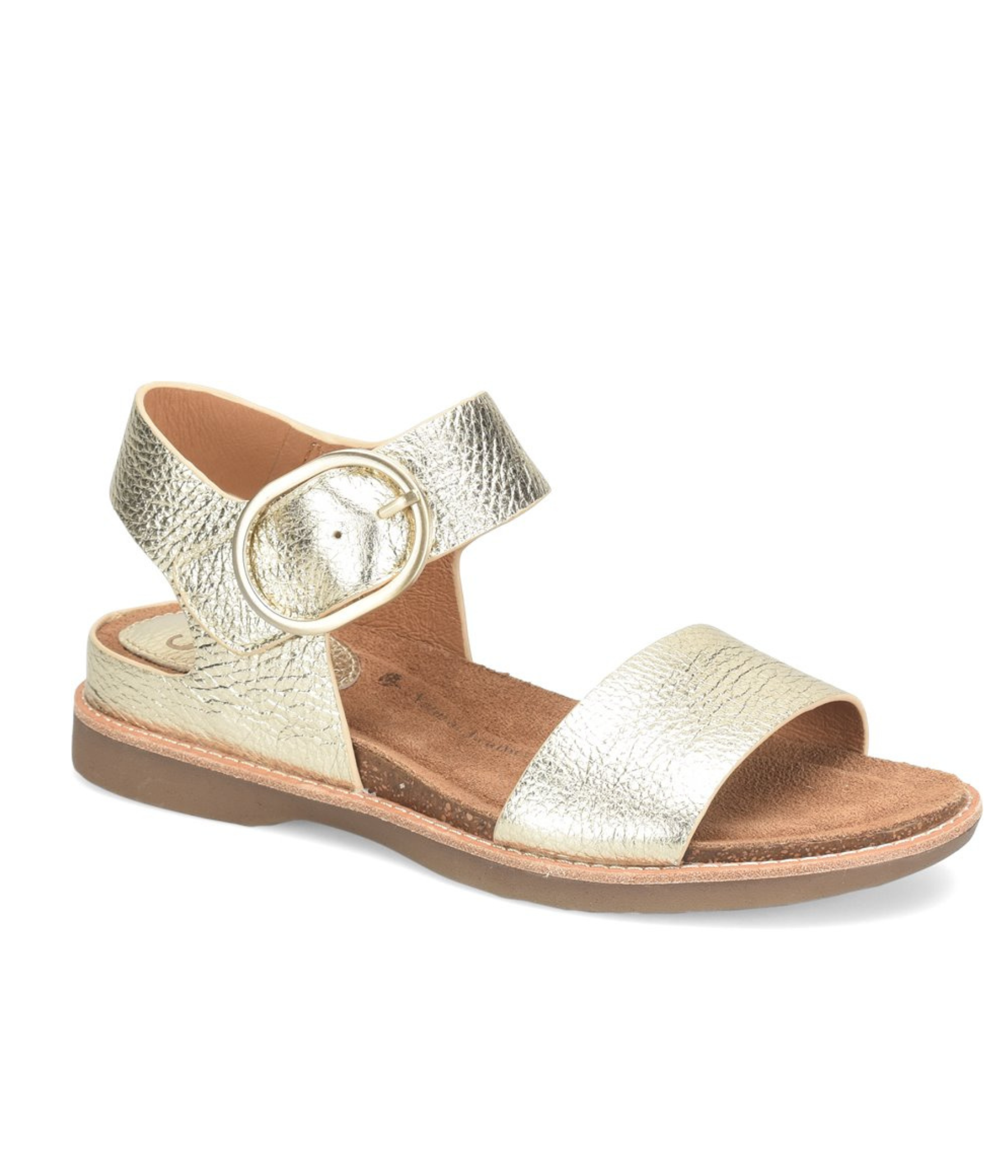 Bali Leather Sandals in Platino Gold by Sofft Shoes