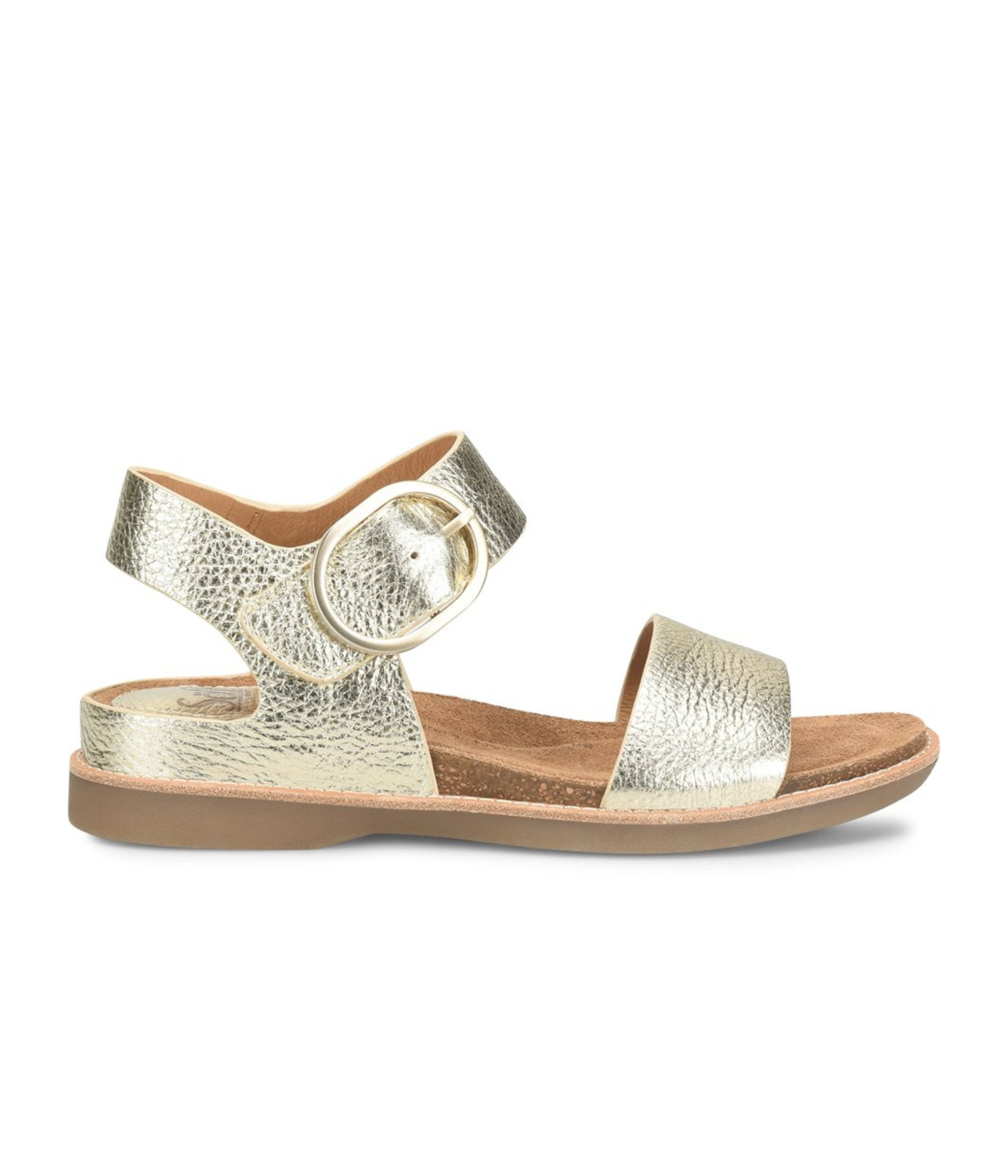 Bali Leather Sandals in Platino Gold by Sofft Shoes