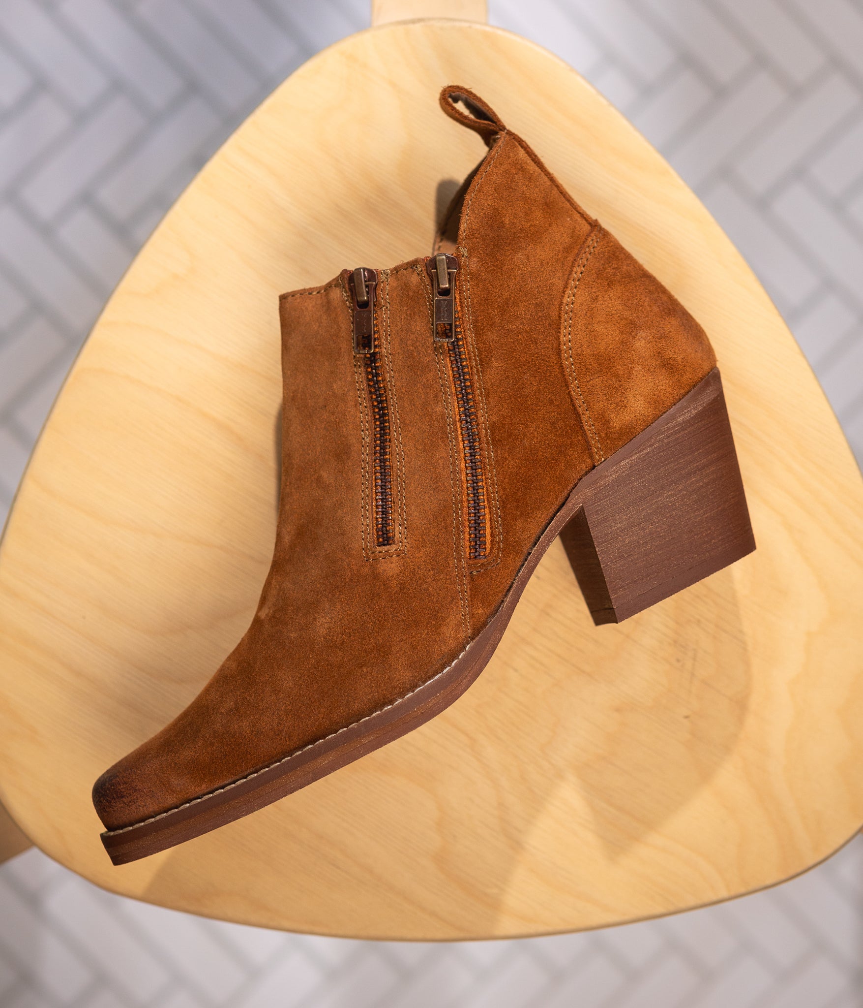 Bandit Suede Ankle Boot in Tan