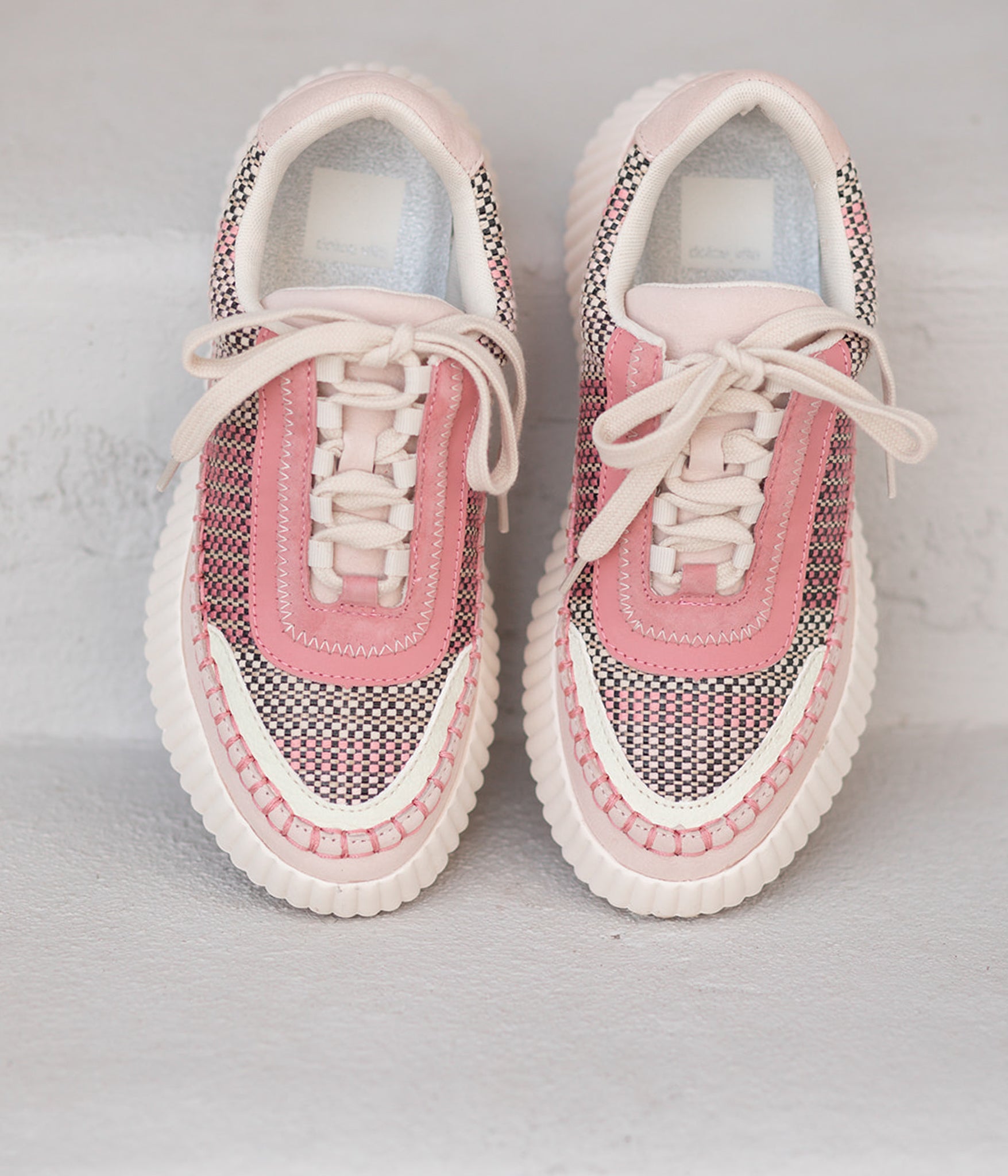 Dolen Woven Platform Sneakers in Pink Multi by Dolce Vita
