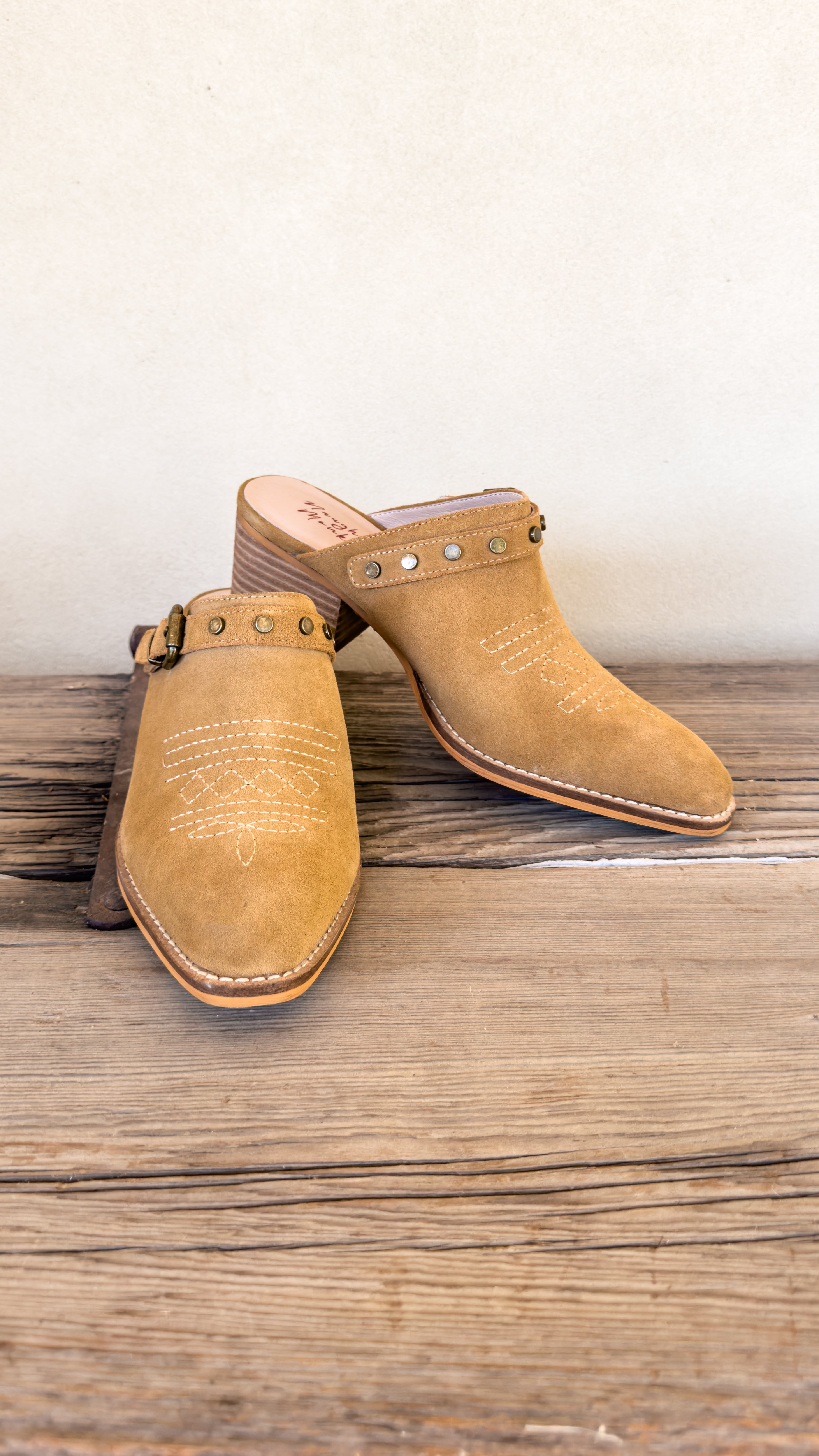 Drancy Western Mule in Tan