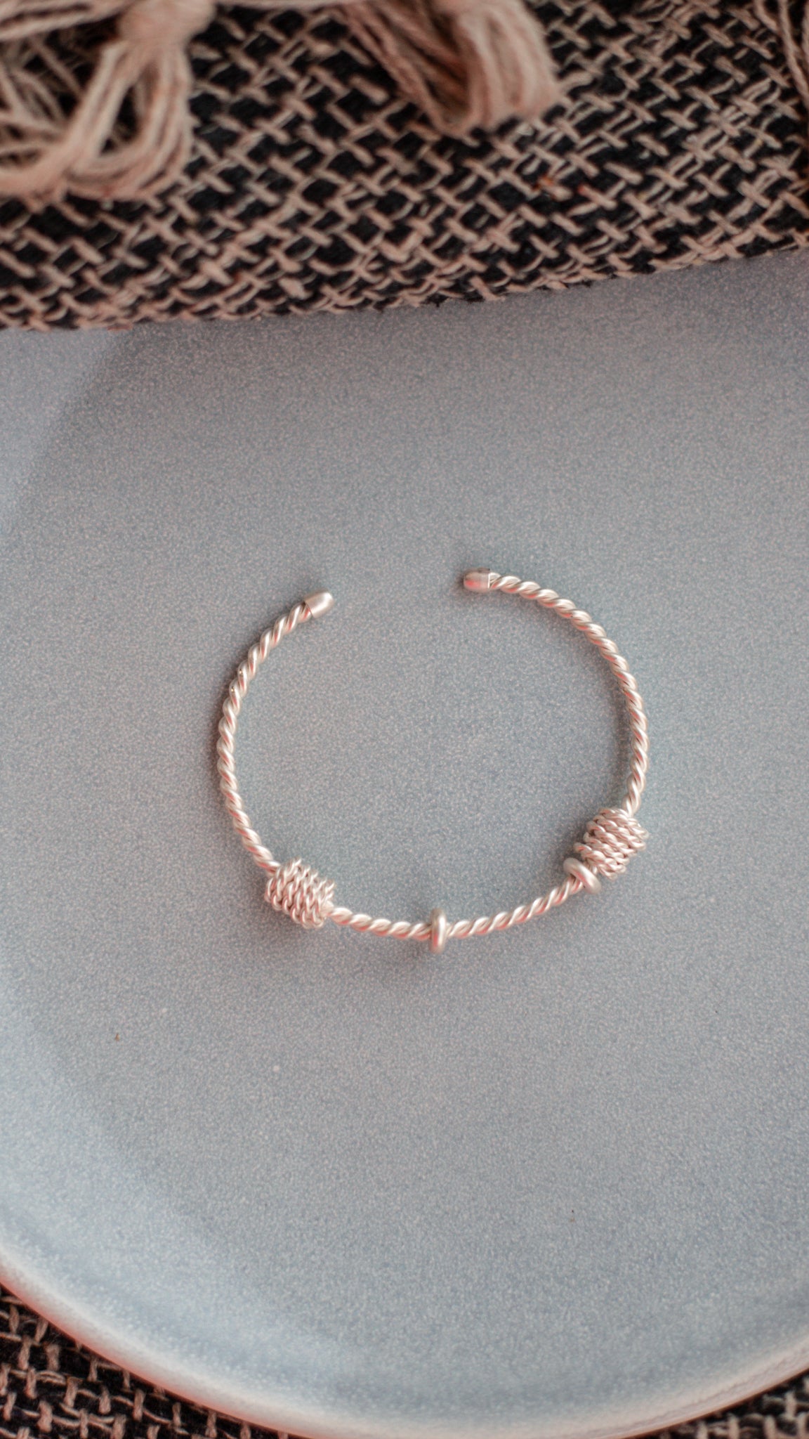 Elin Rope Bracelet in Silver