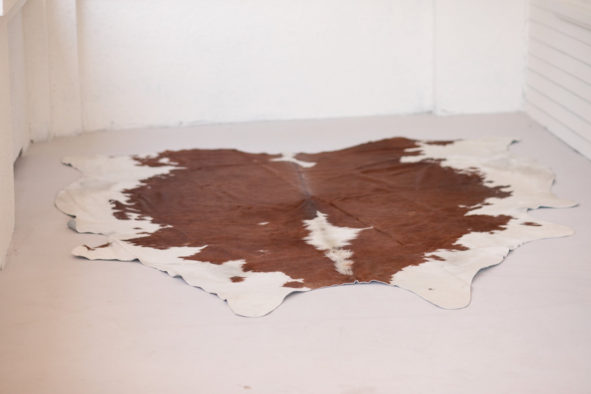 Large Hereford Cowhide Rug