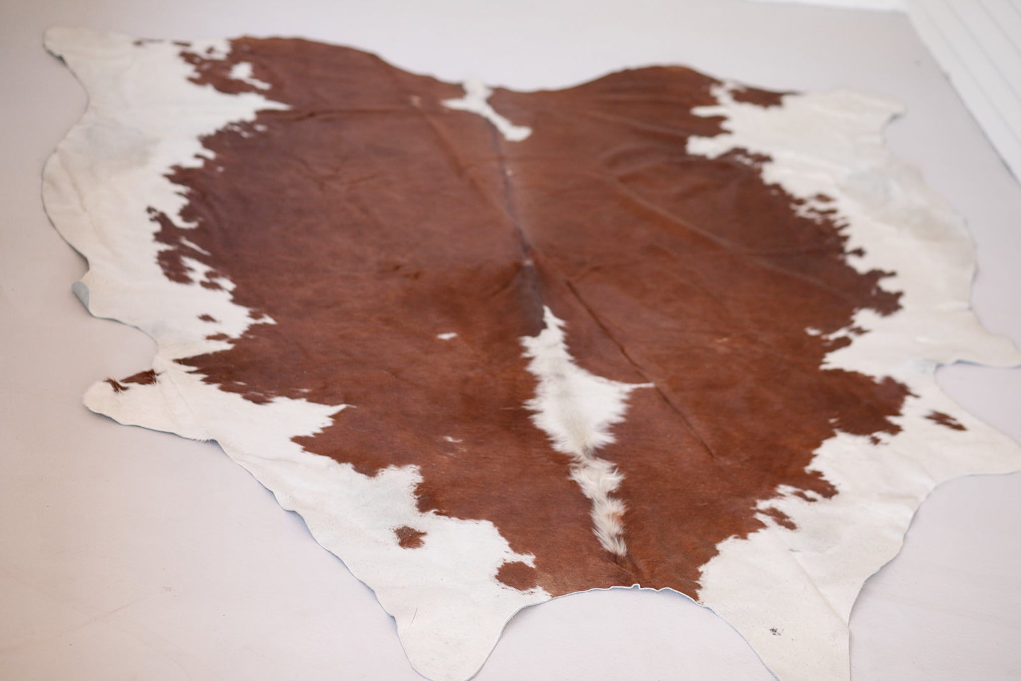 Large Hereford Cowhide Rug