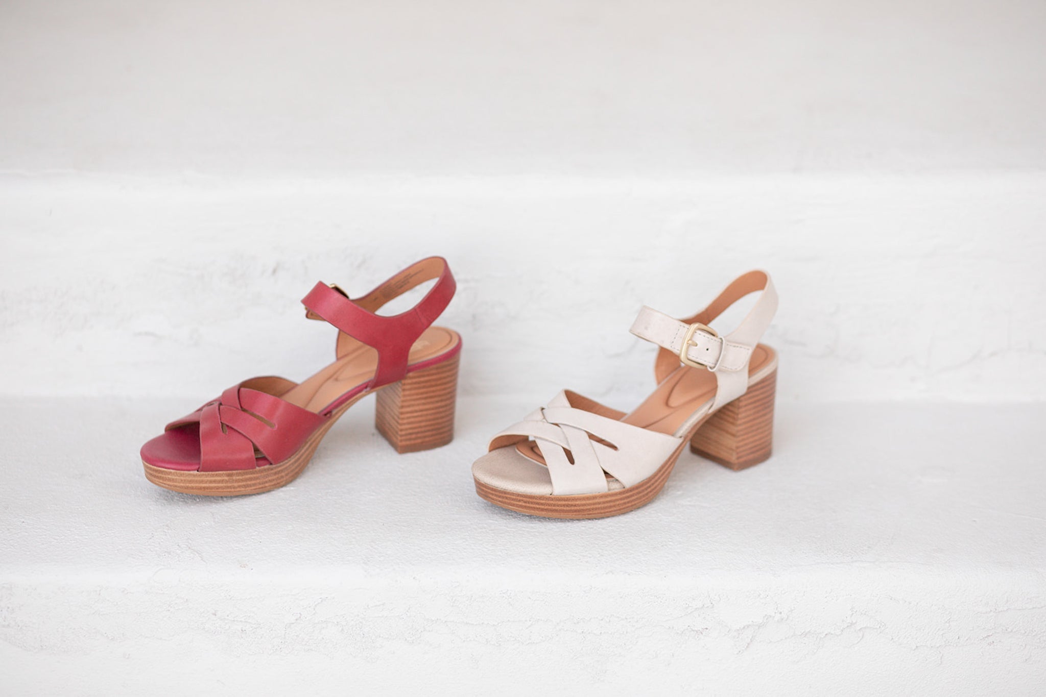 Lacie Italian Leather Heeled Platform Sandal in Tapioca Grey by Sofft ShoesLacie Italian Leather Heeled Platform Sandal in Raspberry by Sofft Shoes