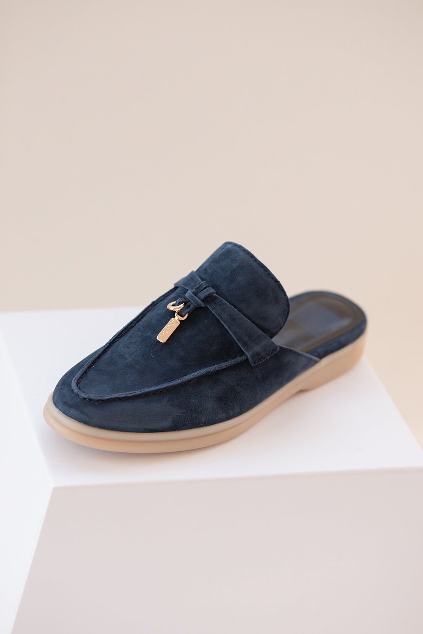 Dolce Vita Lasail Flats in Navy Blue Suede