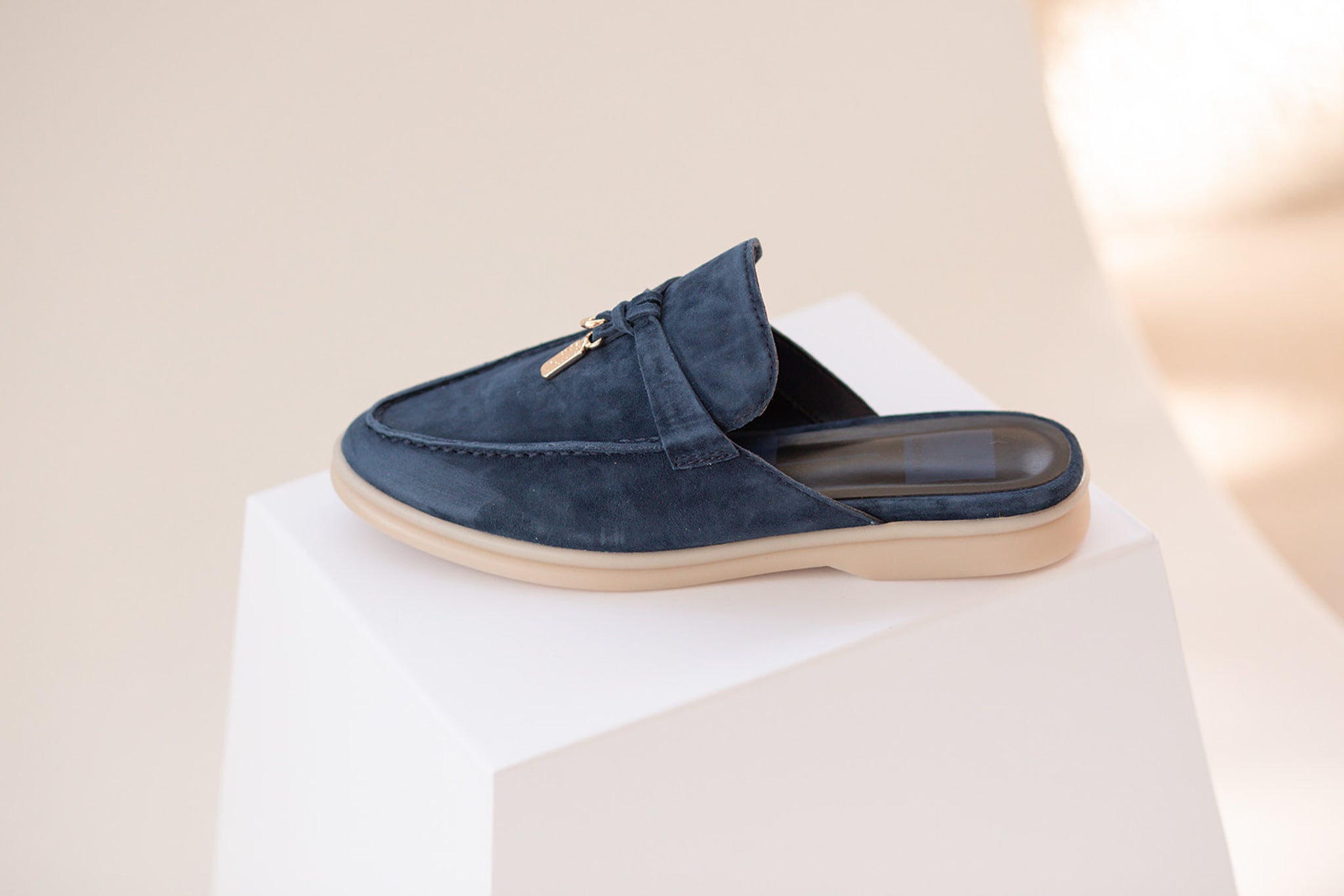 Dolce Vita Lasail Flats in Navy Blue Suede