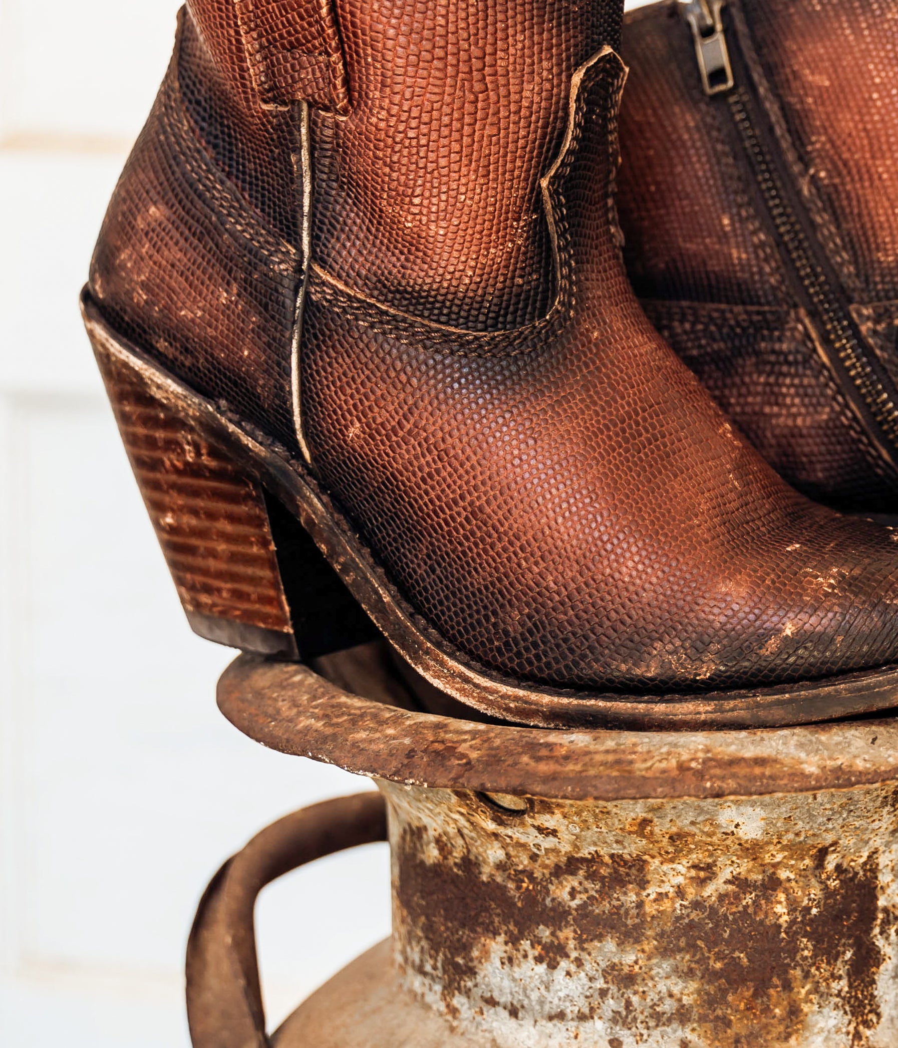 Minerva Ankle Boots in Cognac