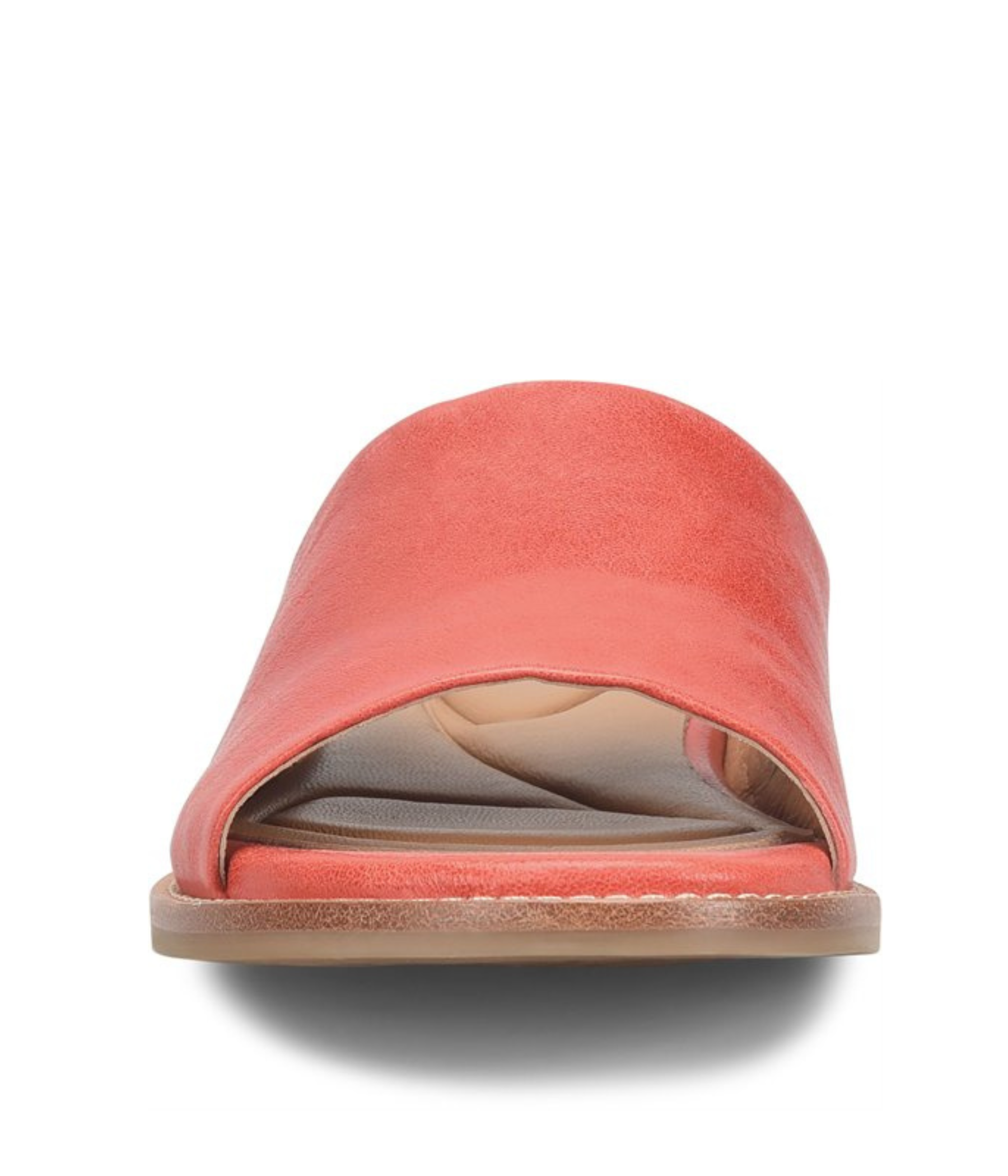 Noble Slide Sandals in Red Coral