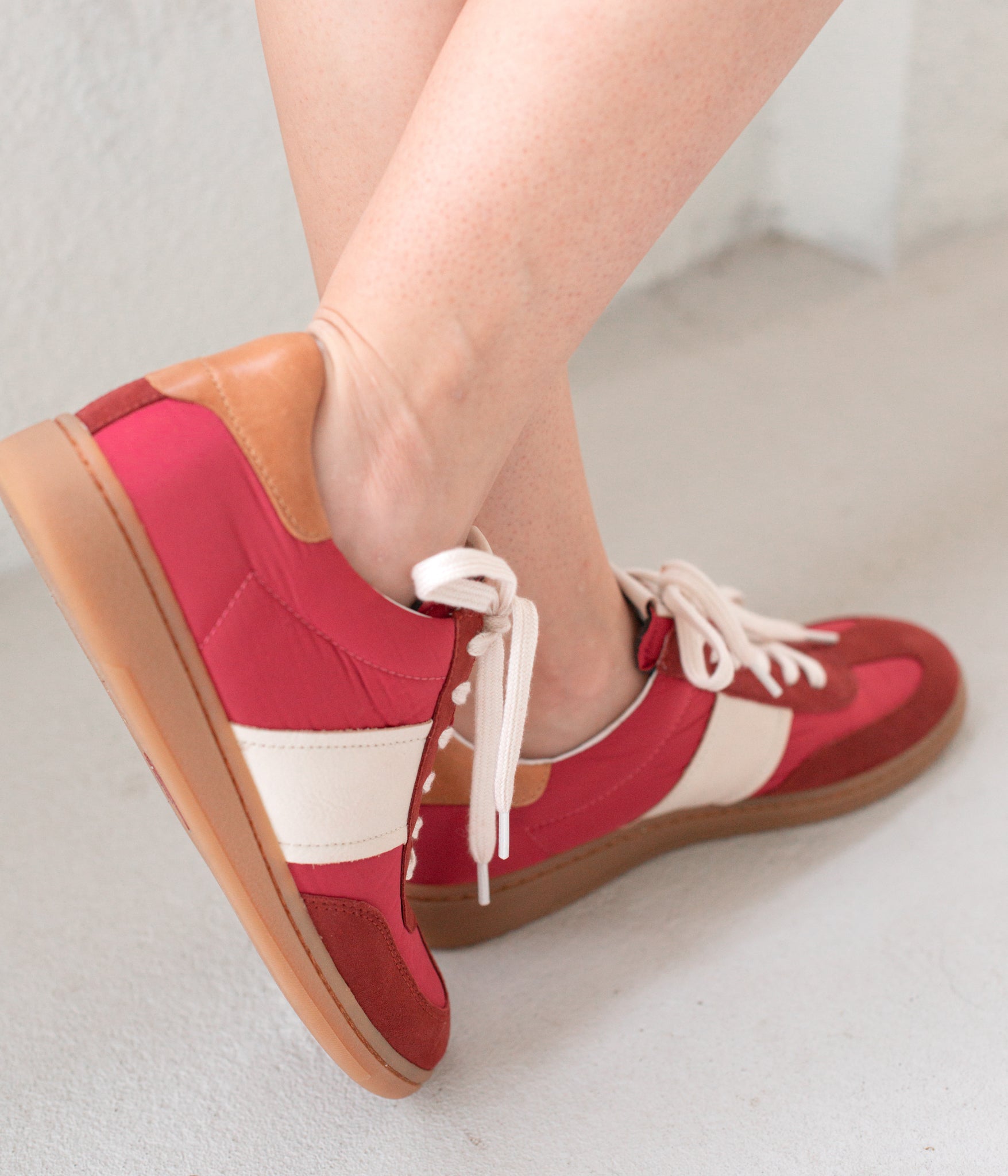 Sofft Ruby Sneakers in Pink and Red Raspberry