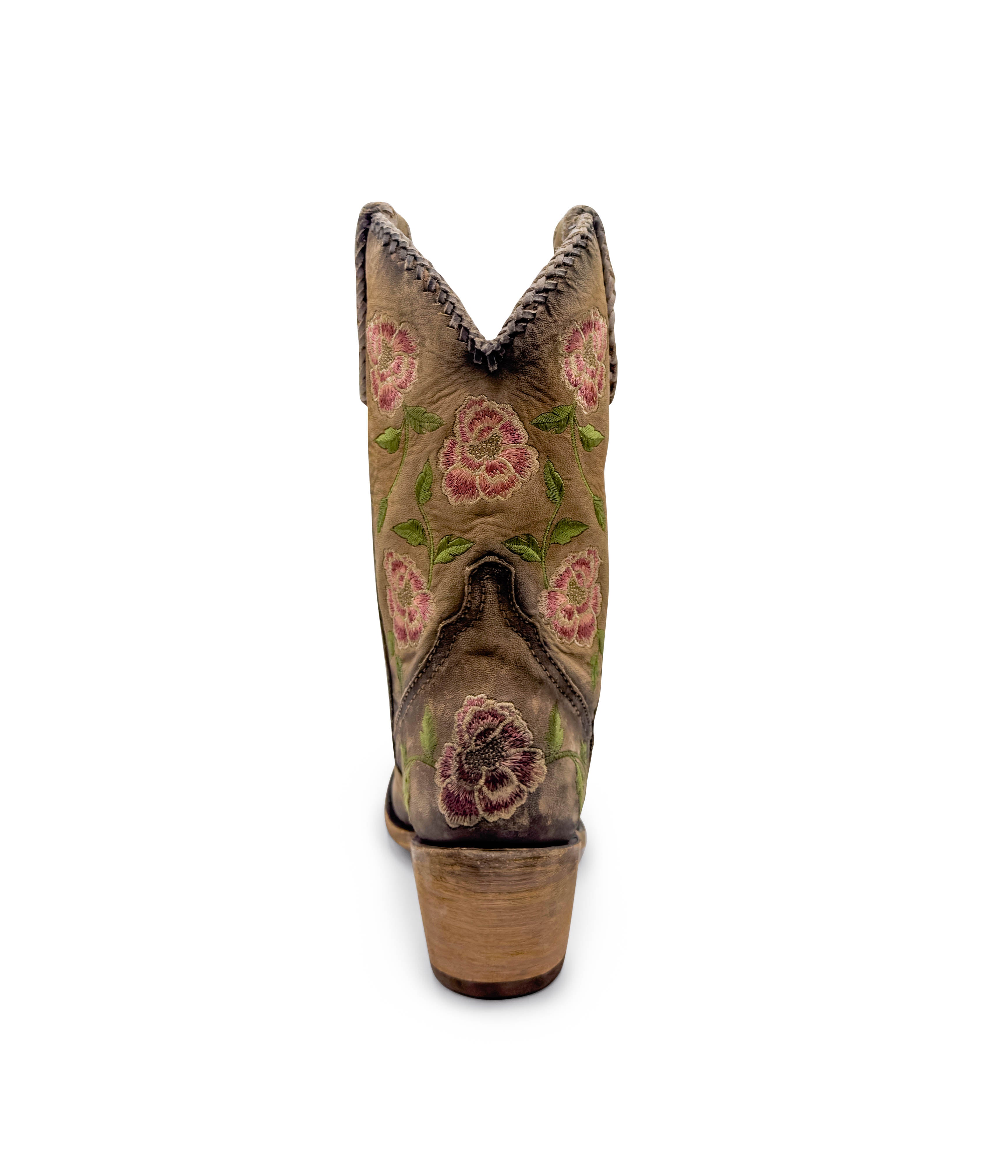 Vicky Floral Tan Boots